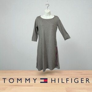 Tommy Hilfiger, T-Shirt Dress, Medium, Gray